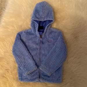 Size 2T Lightweight Northface jacket blue/ purple color